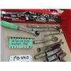 Image 4 : 1/4, 3/8, 1/2" ; Sockets, Ratchet Extension, Metal Tool Box