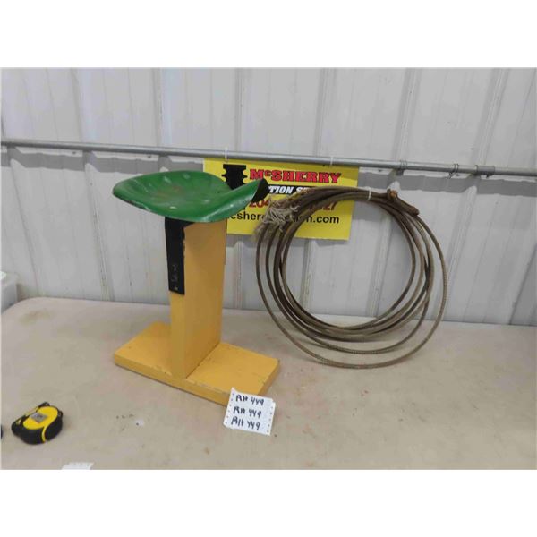 Implement Seat , Stool & Lariat