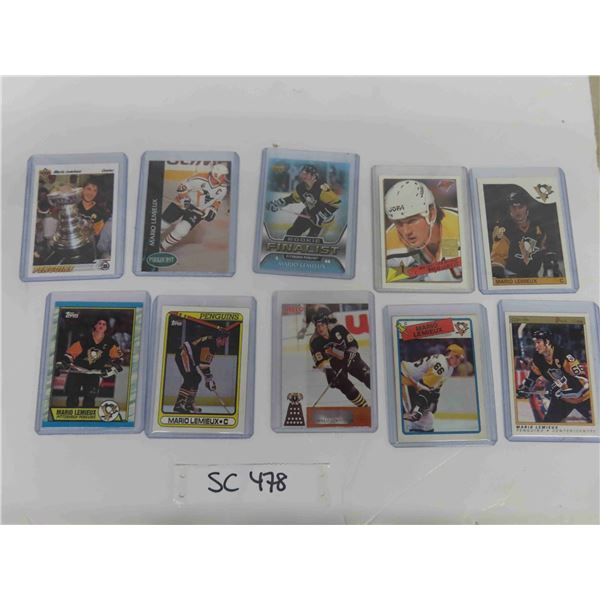 Mario Lemieux 10 Card Lot