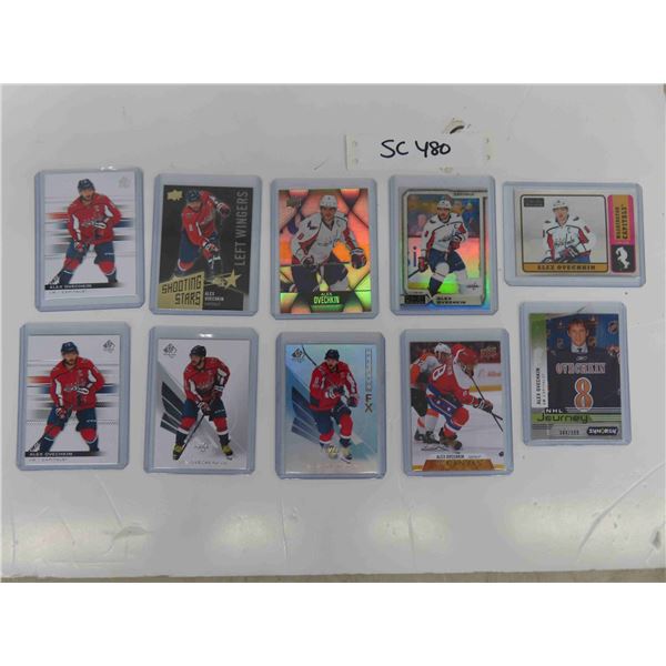 Alex Ovechkin 10 Card Lot