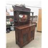 Image 2 : 100-120 Year Old Oak Buffet - Beautiful Original Condition with Bevelled Mirror