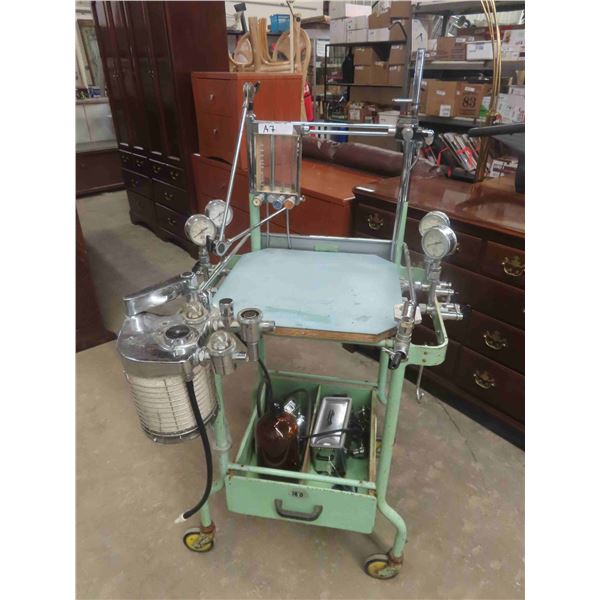 Super Cool Vintage Anesthesiologist Station with All Sorts of Attachments n Stuff