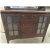 Image 3 : Nice Antique Oak Buffet 22" x 40" x 48" with Bevelled Mirror