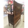 Image 6 : Nice Antique Oak Buffet 22" x 40" x 48" with Bevelled Mirror