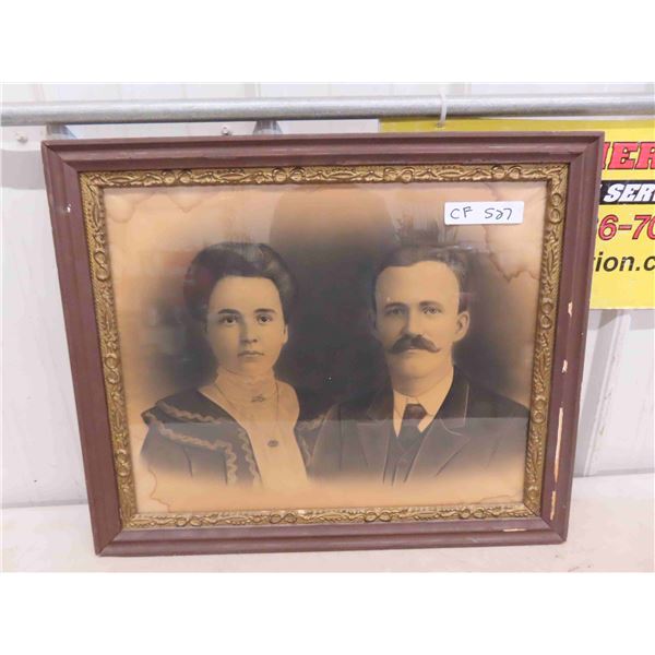 Old Framed Photo 19.5  x 23 