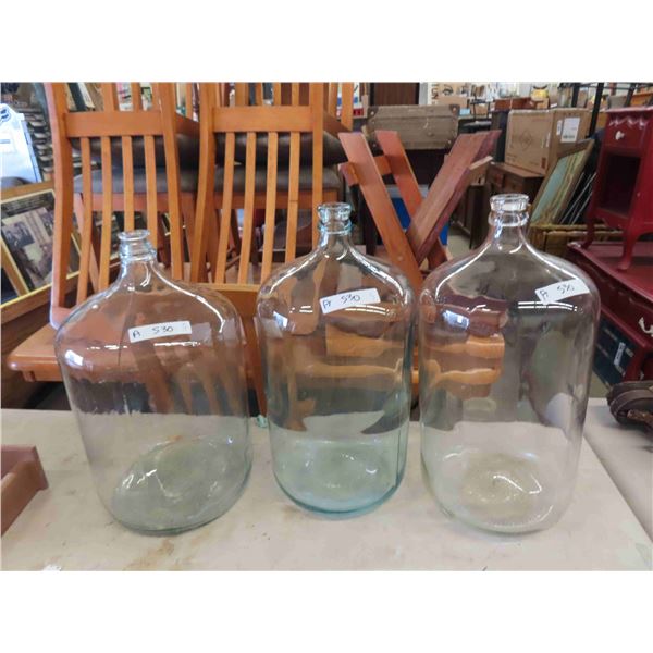 3 Glass Wine Carboys