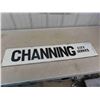 Image 1 : Channing City Service Metal Sign 9.5" x 42.5"