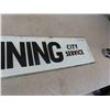 Image 3 : Channing City Service Metal Sign 9.5" x 42.5"