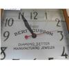 Image 6 : Sessions Metal Square Wall Clock with Advertising 3" x 14.5" x 14.5"