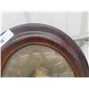 Image 5 : 2 Very Old Convex Glass Oval Pictures Gramma + Grampa 18" x 24" 
