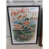 Image 2 : 2 Framed Advertisements ; Pabst Calendar + Franklin 5 cent Cigar - Both Modern 