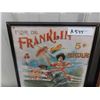 Image 4 : 2 Framed Advertisements ; Pabst Calendar + Franklin 5 cent Cigar - Both Modern 