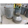 Image 2 : Various Galvanized Fuel Cans, Strainer - 1 Marked CPR