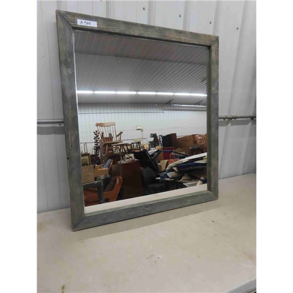 Very Large Hall Mirror with Barnwood Frame