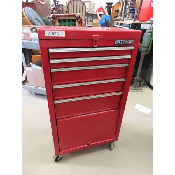 Waterloo Rolling Tool Box - 5 Drawer with Bottom Door Cabinet - some Contents 
