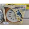 Image 3 : Audobon Bird Clock That Signs, Simpson Clock - Both 13" Wide