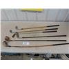 Image 1 : Assorted Vintage Golf Clubs - 3 Wooden Shafts