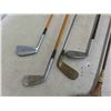 Image 3 : Assorted Vintage Golf Clubs - 3 Wooden Shafts