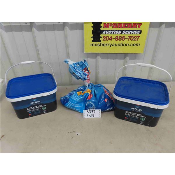 2 Full 10kg Tubs of Ice Melt + Partial Bag