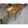 Image 2 : Antique Solid Wood Farm Table with Drawer 22" X 29" x 47"