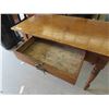 Image 3 : Antique Solid Wood Farm Table with Drawer 22" X 29" x 47"