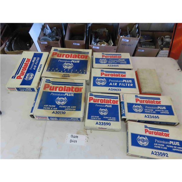 8 Boxed Purolator Air Filters