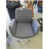 Image 2 : 2 Chrome Base Office Chairs/ Board Room Chairs with Cloth Seat, Back + Arms