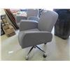 Image 6 : 2 Chrome Base Office Chairs/ Board Room Chairs with Cloth Seat, Back + Arms