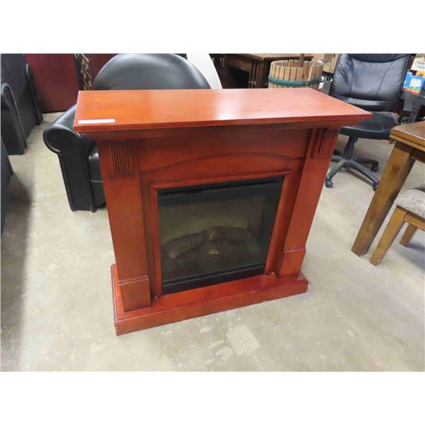 Dimplex Air Heater Electric Fireplace + Wood Mantle with Remote 15  x 36  x 37 