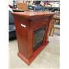 Image 2 : Dimplex Air Heater Electric Fireplace + Wood Mantle with Remote 15" x 36" x 37"