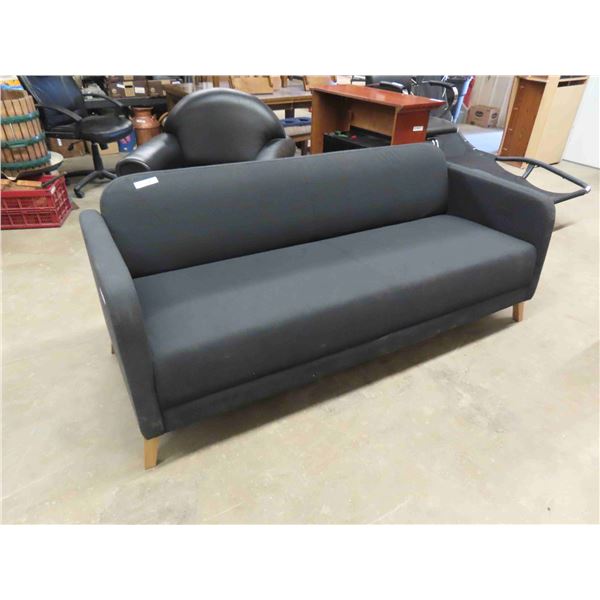 Modern Cloth Sofa 78  Wide - Dark Grey/ Charcoal