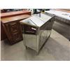 Image 2 : Heavily Mirrored 2 Door/ 2 Drawer Dresser/ Stand 18" x 33" x 40"