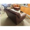 Image 4 : 2 Seater Leather Look Couch 62" Wide