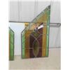 Image 3 : 2 Stained Glass 17" Wide & 16 " to 32" Tall 