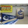 Image 3 : Vancouver Canucks Memorabilia ; 2 Signed Fight Pics, 3 Pennants, Statues, plus more