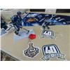 Image 6 : Vancouver Canucks Memorabilia ; 2 Signed Fight Pics, 3 Pennants, Statues, plus more