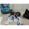 Image 4 : Assorted Hockey Memorabilia ; Gretzky + Crosby Figures, Binder of Hockey Cards,