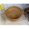 Image 4 : Rope Basket, Wicker Basket, Metal Flour Bin 21" Tall