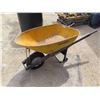 Image 2 : True Temper Steel Bin Wheelbarrow - Tire has no air - Wooden Handles