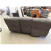 Image 3 : Cloth Couch with Power Reclining Ends 86" Wide