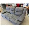 Image 4 : Cloth Couch with Power Reclining Ends 86" Wide