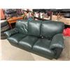 Image 1 : Leather/ Leather Look Couch - Legs Are There But Need to be Installed 82" Wide -
