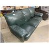 Image 2 : Leather/ Leather Look Couch - Legs Are There But Need to be Installed 82" Wide -