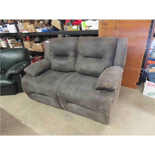Cloth Loveseat - Both Seats Recline 62" wide - Match to Lot # 582
