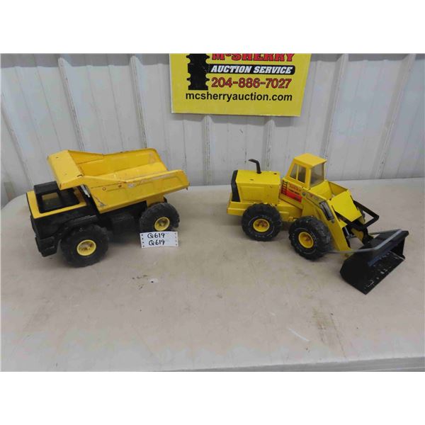 Large Tonka Dump Truck + Front End Loader