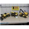 Image 1 : 3 Large Metal Tonkas ; Front Loader, Crane Loader, Tow Truck