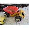 Image 2 : Plastic + Metal Sandbox Toys ; Dump Truck, Tow Truck, Cement Truck, plus others