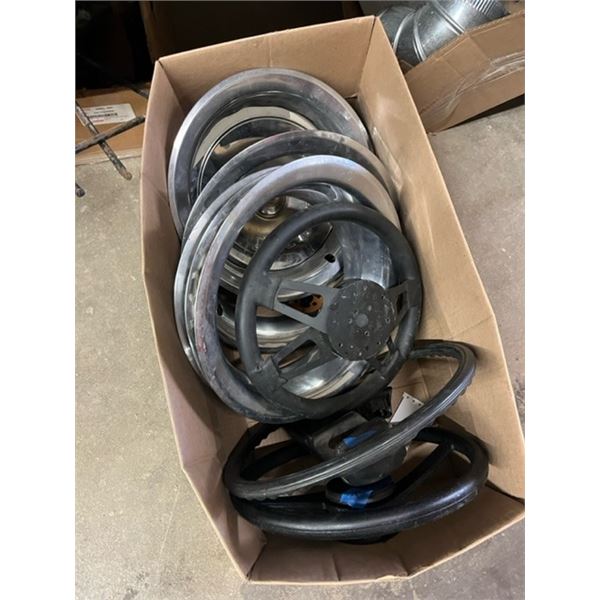 6 Chrome 16'' Beauty Rings, Chrome Chevrolet Air Cleaner Cover