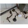Image 4 : Antique Saw, Buggy Steps, Cow Bell, Soup Bell, Egg Crate, Hay Hook