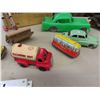Image 5 : Tin Truck Wall Hanger , Pressed Tin Coffee Car, Trolley Bus, Friction